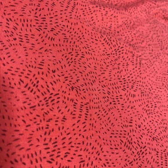 Toad & Co Wisper Double Tank Shirt Top, Size Large.  Peach with Black Design. - Picture 5 of 9